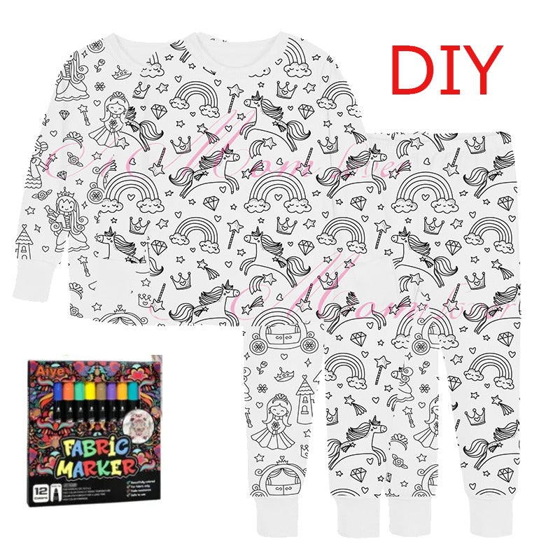 DIY Coloring Pajama Set's & Fabric Marker